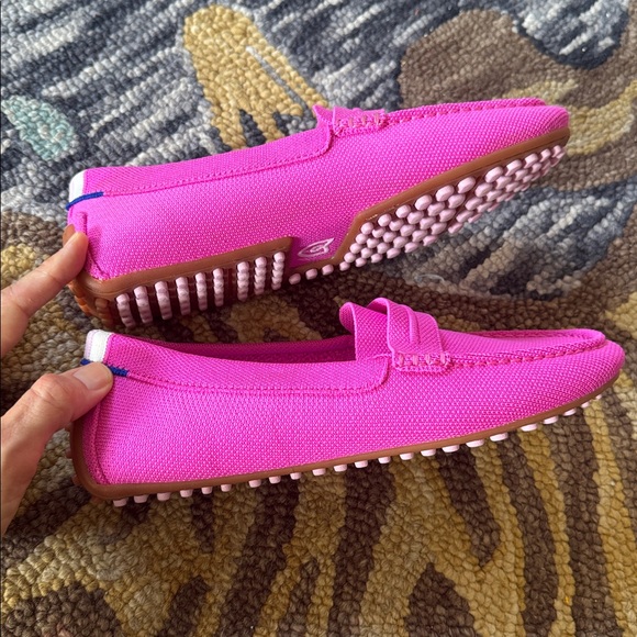 Rothy's The Driver Loafers in Dragonfruit - Picture 4 of 7